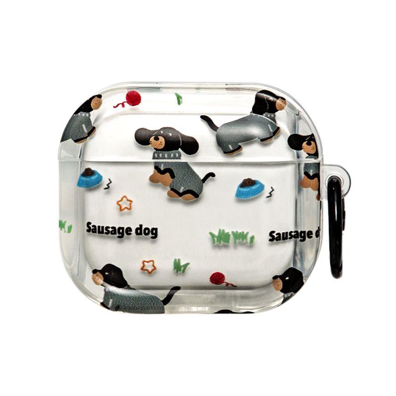 

Собака для Apple Airpodspro Второе поколение Защитный чехол для гарнитуры Украшения Беспроводная Bluetooth-гарнитура Airpods3 Милый 2 Мультяшный 1 Чехол для наушников Apple Airpods Pro Dogs with Dachshunds