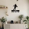 Wall Hook Black Steel Wall Decor for Living Room Bedroom Storage Organizer