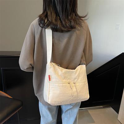 Bag Women's Large-capacity New Fashion Shoulder Bag Simple Casual Oblique Span Bag Student Tote Bag