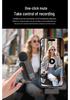 Dual Wireless Lavalier Mic Set with Magnetic Connection, Battery Display, Charging Case, Noise Reduction, Ideal for Live Streaming & Recording