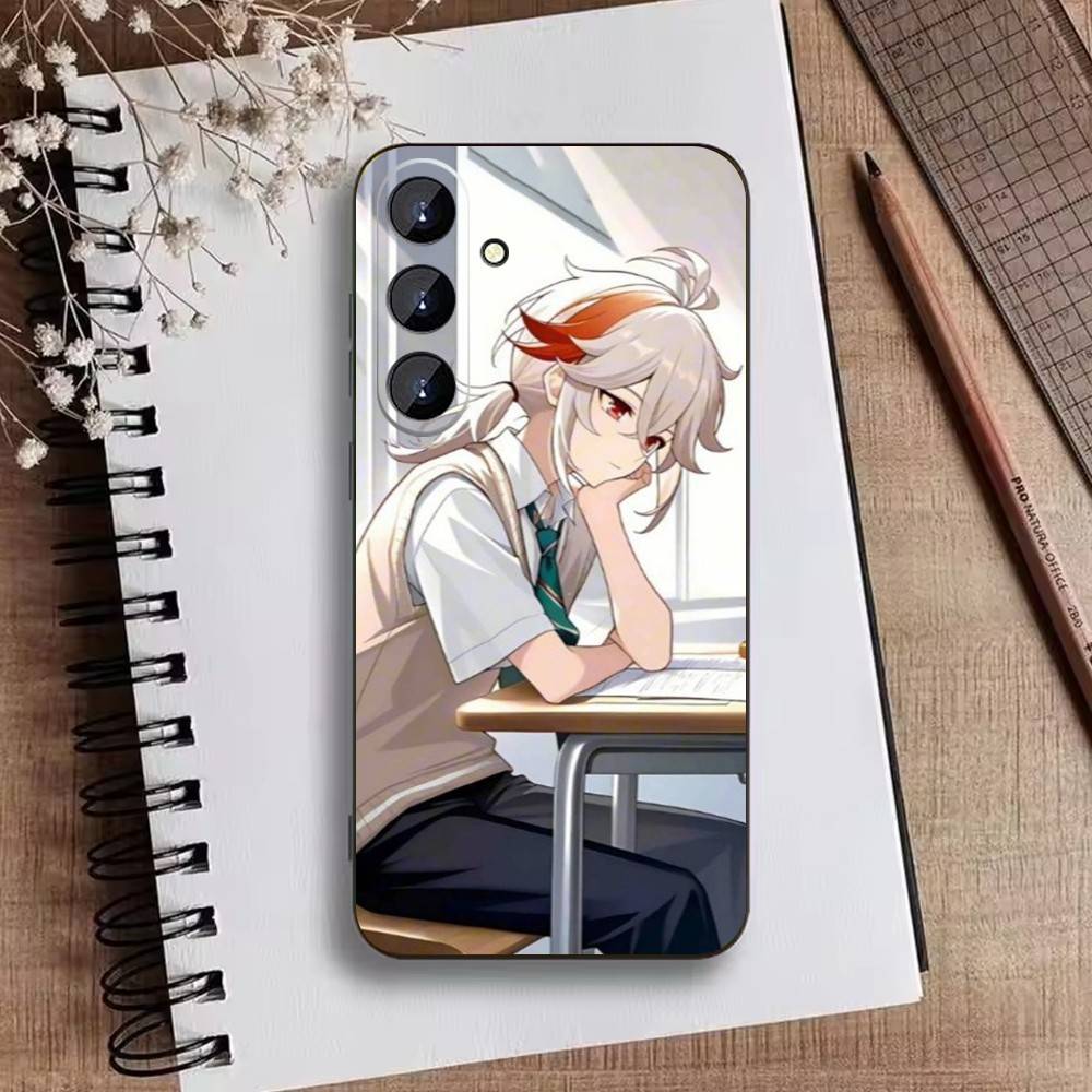 Genshin Y-Kaedehara Kazuha Phone Case For Samsung Galaxy A73,A21s,A22,A31,A52,A53,A71,A41Soft Black Shell