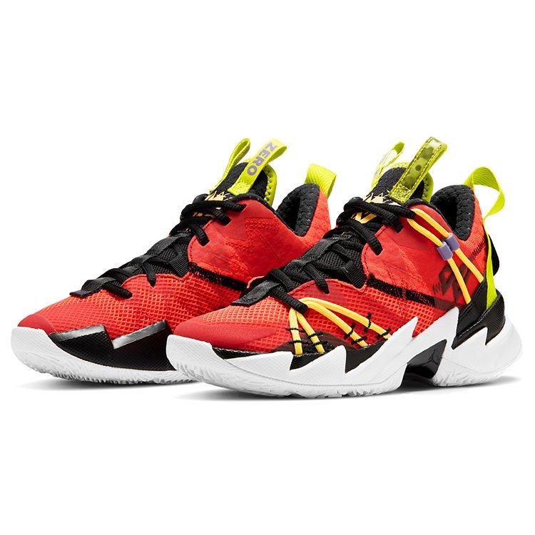 Jordan Warum Nicht Zer0.3 SE Russell Westbrook 3 Niedrige Basketballschuhe Orange Gelb Unisex CN8107-600