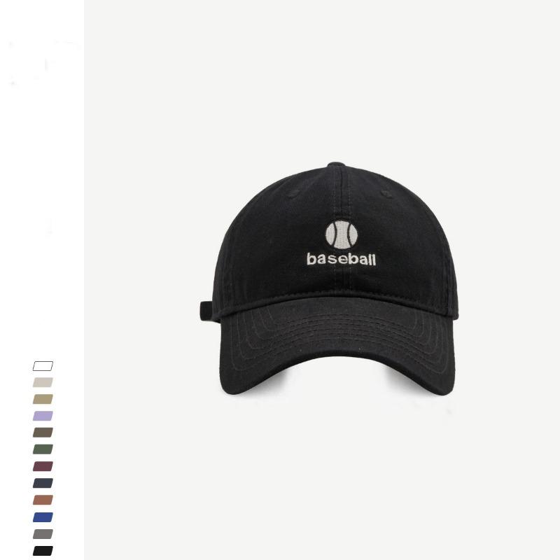 Face small baseball cap female couple street fashion letter embroidery soft top cap men's basketball cap