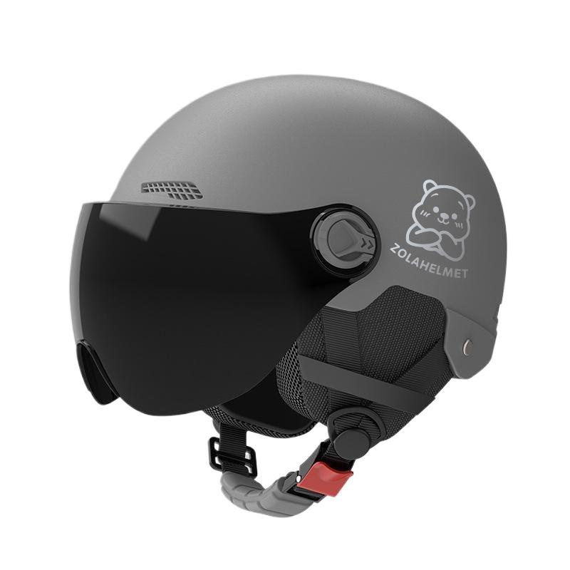 Helmet Electric Car Girl Cute Funny Lightweight Hair Hat Women's Helmet