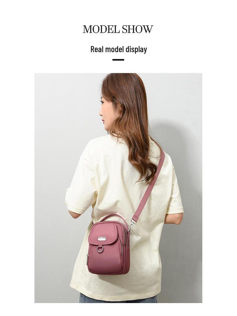 Korean Style Women's Lightweight Crossbody Cell Phone Bag - Fashionable and Versatile Casual Shoulder Bag