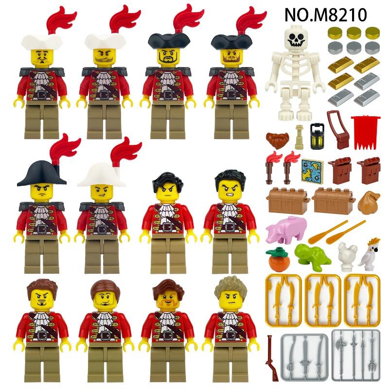 M8227 War of Independence 24 figurines phalanx children assembled small educational toy floor.
