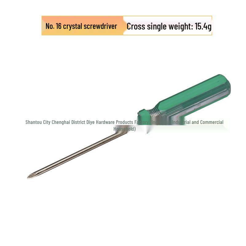 Size 16 Phillips/Flathead Screwdriver with Colored Handle & Magnetic Tip for Electrician and Automotive Repair