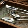 Q6 Roman knife, fork and spoon 304 stainless steel thickened western knife and fork legendary style thick steak knife, fork and spoon set