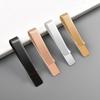 Stainless Steel Mirror Polished Twill Tie Clip Set for Men