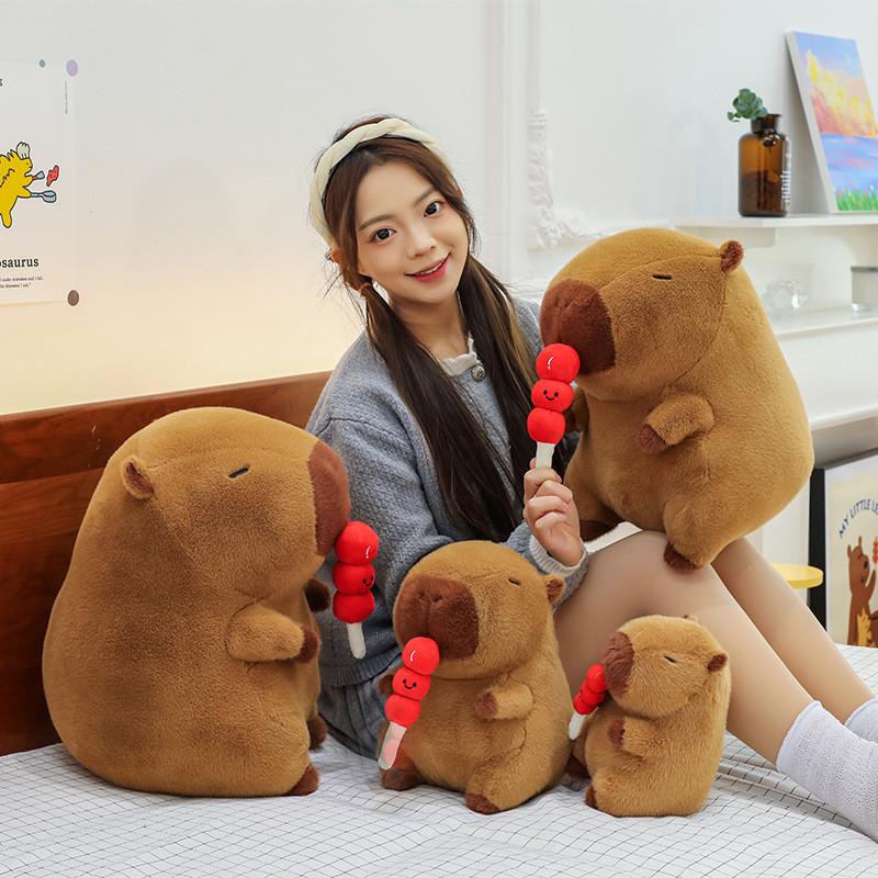 Capybara Cartoon Nosepicking Plush Doll Figure Candy Toy Room Decor Gift Girl