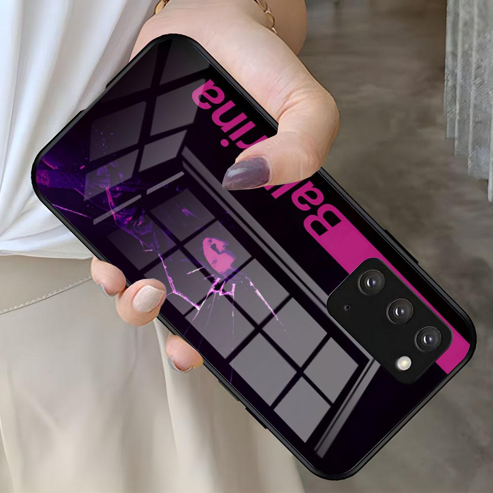 

Action MOVIE B-Ballerina Phone Case For Samsung S26 S25 S24 FE S23 S22 S21 Plus S20 Ultra Note20Ultra Black Glass Cover Galaxy S26 Ultra