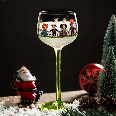 Bicchiere da vino dell'Alsazia da 150 ml Bicchiere di cristallo esotico Tazza carina Lillipuziano Kawaii Bicchiere da vino Bicchiere da vino rosso vintage Calice da vino