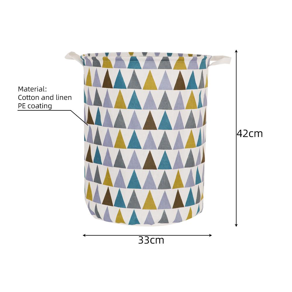 Grande Cesto de Roupa Suja À Prova D'Água Cesto de Armazenamento de Brinquedos Tecido de Linho de Algodão Cesto de Roupa Suja Portátil Organizador de Quarto