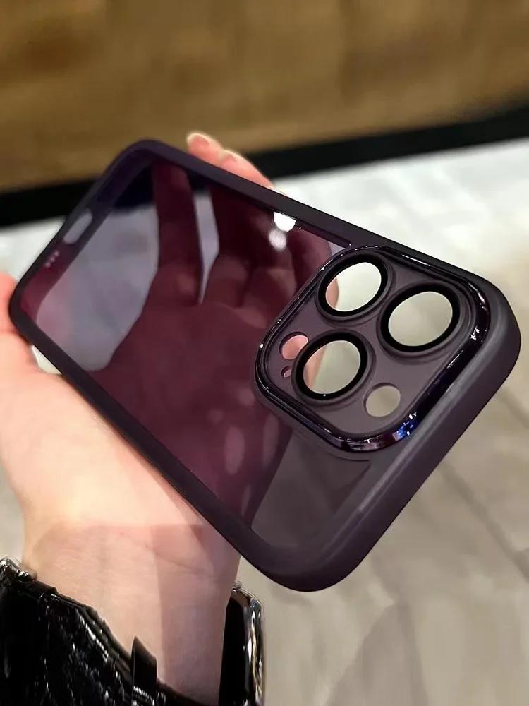 Luxury Soft Transparent Case For IPhone 16 14 13 12 11 15 Pro Max X Xs Max XR Plus SE   Shockproof Silicone Bumpe Cover