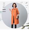 2024 Women's Mid-Length Trench Coat: Chic Spring & Autumn Fashion for Mature Women
