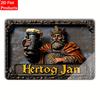 Tin Sign  Hertog Jan King Beer Mug Vintage Durable Metal Plaque Wall Decor Home Pub Bar Man Cave Wall Art