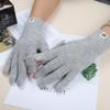 Touch Screen Gloves Autumn and Winter Warm Finger Gloves Thickened Warm Knitted Wool  Korean Student Gloves
