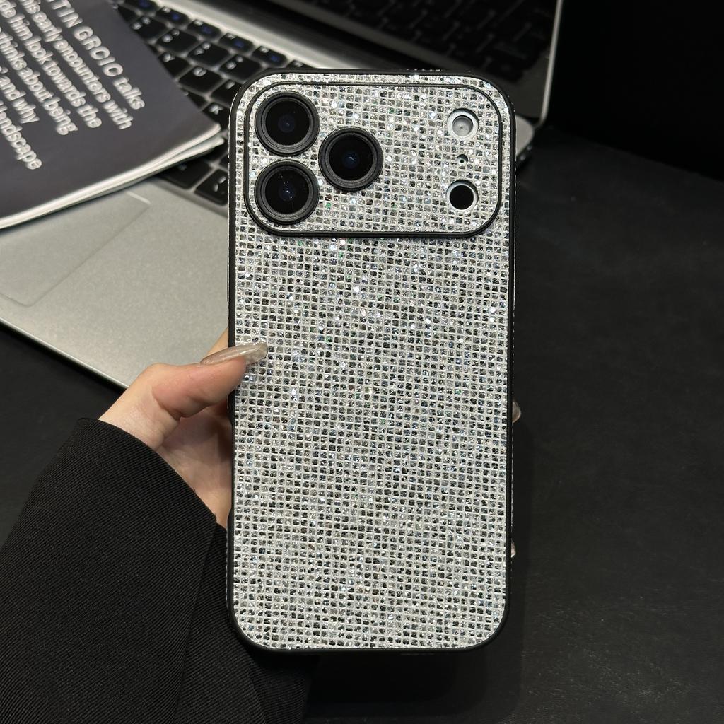 Shockproof Aurora Glitter Shiny Diamond Case For For Iphone 17 16 1 14 13 Pro MAX 17pro Rhinestone Camera Protect Hard Cover