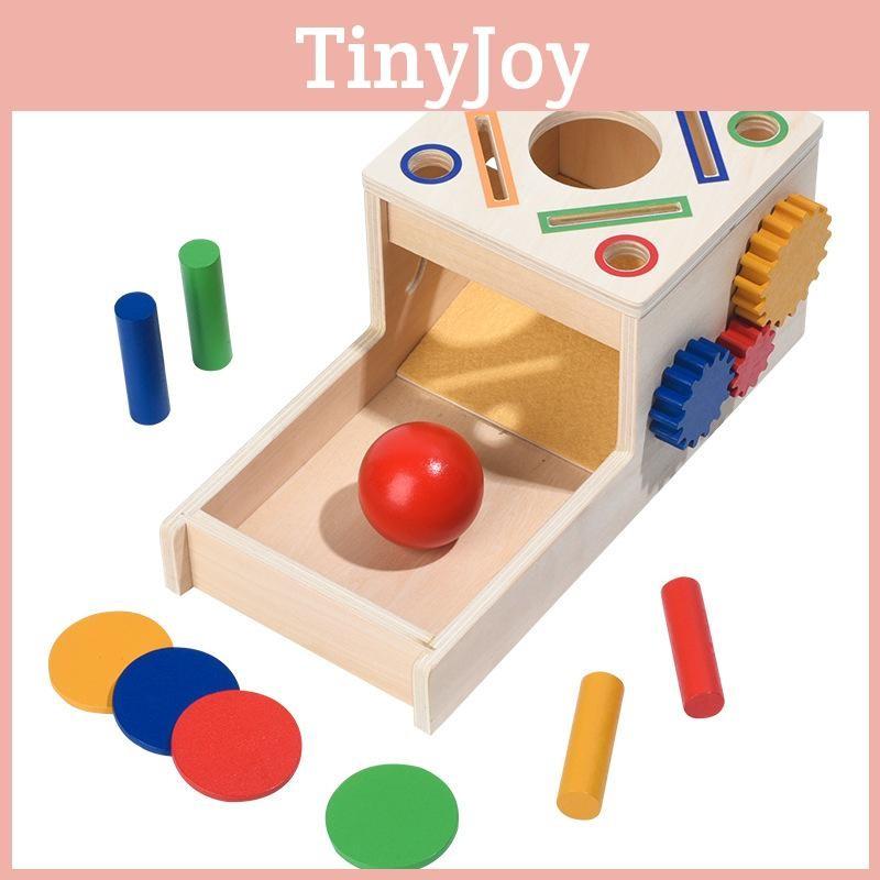 Wooden Early Educational Gear Coin Box Puzzle Toy Children Development Gift