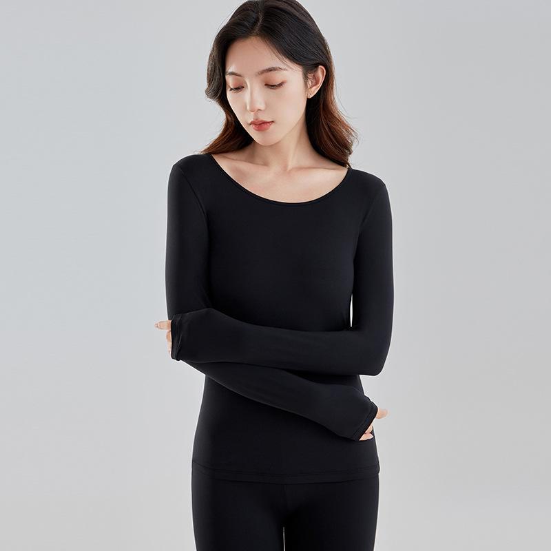 

Женский термобелье-невидимка для улучшения внешнего вида кожи - высокоэластичный верх и низ для осени/зимы M