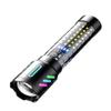 Rechargeable Zoom White Laser Flashlight - Super Bright, Long-Range Outdoor Searchlight with Signal Light