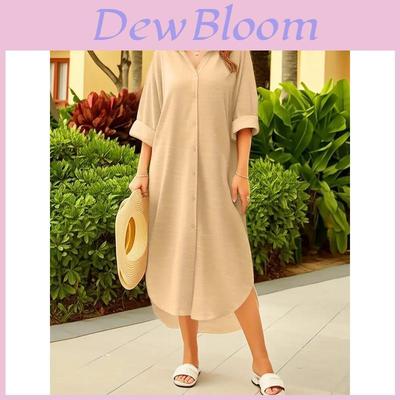 Polyester Ice Silk Long Sleeve Shirt With Pockets For Casual Office Wear