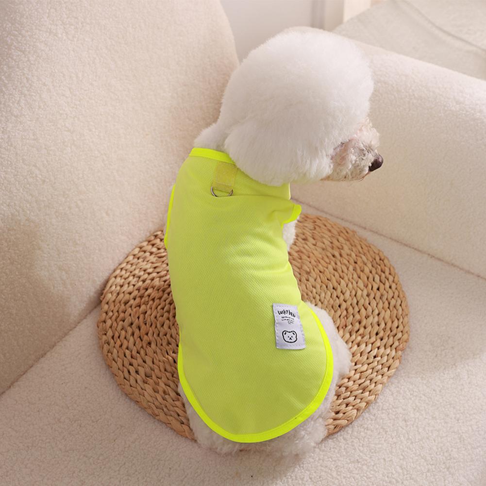 M-2XL Summer Pet Cat Vest Pet Puppy Dog Clothes Breathable with Traction Buckle for Small Dogs Teddy Dog Vest Pet Clothing