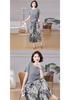 Elegant Summer Midi Dress for Moms - Short Sleeve, Age-Reducing Style for Middle-Aged and Elderly Women.