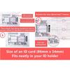 ECG 7 Step Ruler Plastic Ruler Measuring Tool Portable Pocket ECG EKG Card Ruler ECG Reference Guide for ECG/EKG Interpretation