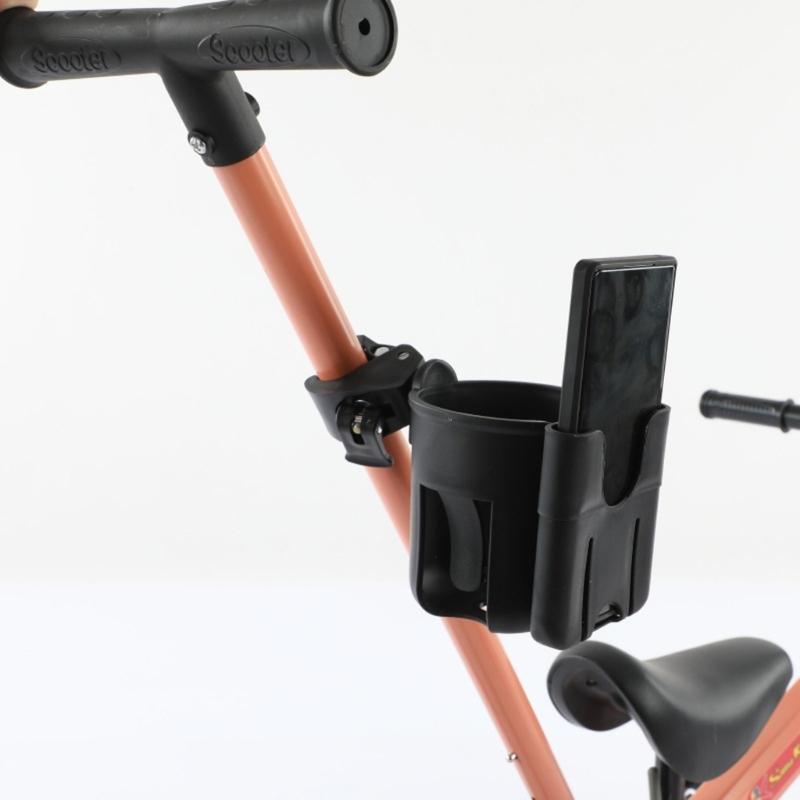 Simple Baby Strollers Cup Holder Double Use Phone Stand No Tool Assembly Universal Compatibility Plastic Construction