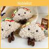 Sandwich Sweet Plush Doll Cute Taco Design Keychain Made With High Quality Cotton Pp