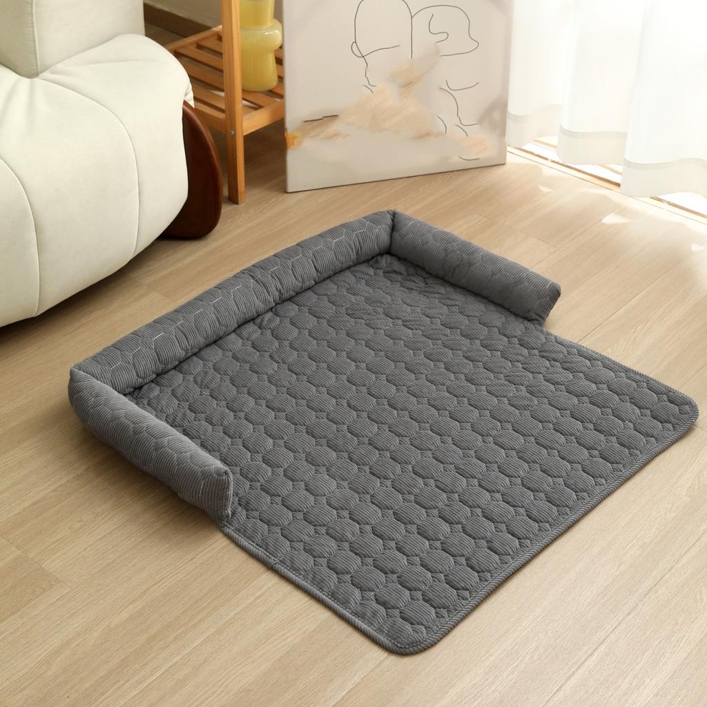Pet Sofa Cushion with Pillow U-shaped Pillow for Winter Warm Pet Bed for Multiple Scenes
