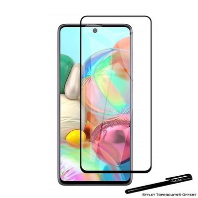 Protective Film - Toproduits® - Samsung A71 - Tempered Glass - Black Edges - Scratch-resistant