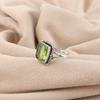 Natural Peridot Gemstone 925 Sterling Silver Jewelry Handmade Wedding Ring For Women RR-71-3