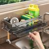 Aluminum Kitchen Storage Rack with Tray Storage Organizer  Household Organization