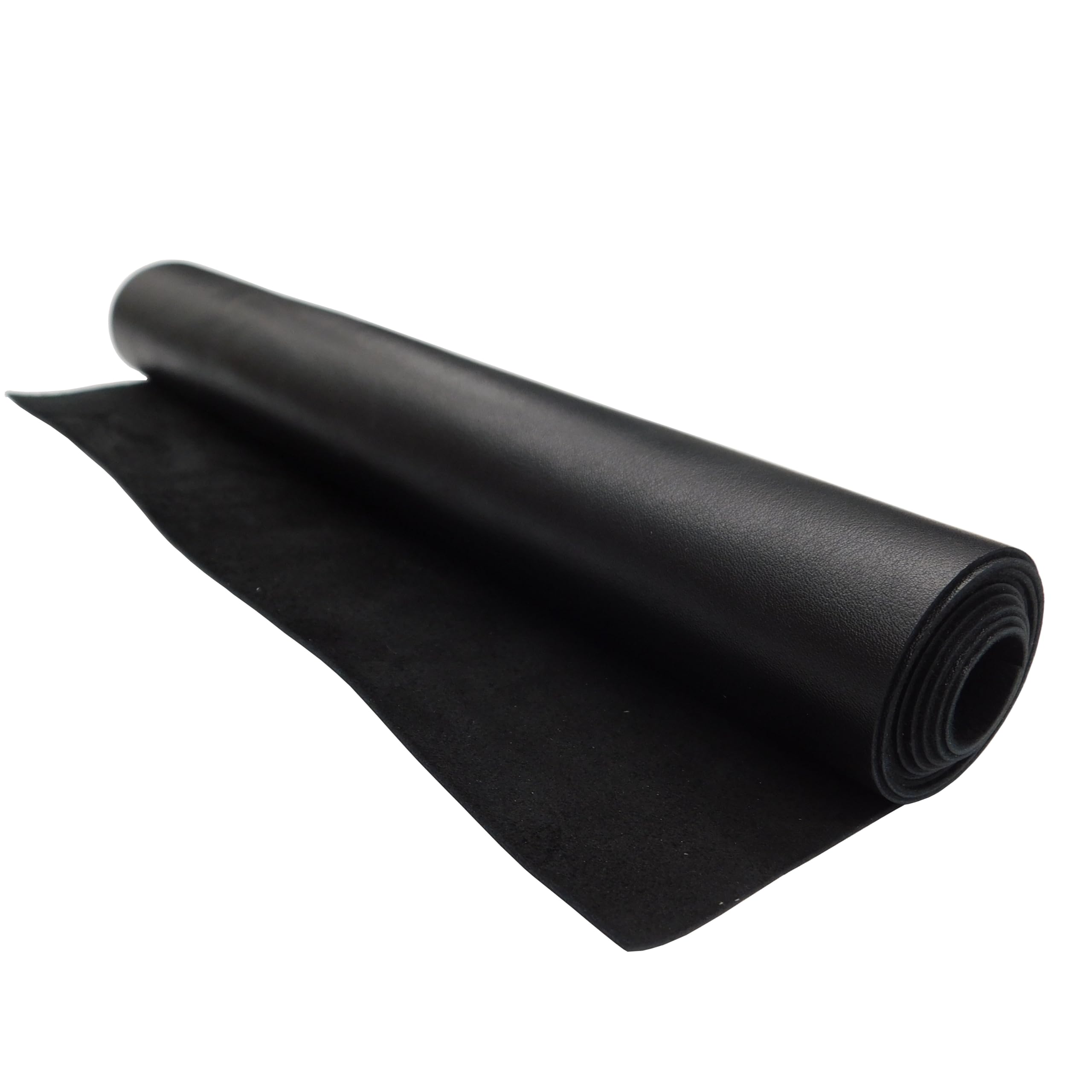 

Genuine calf leather glossy thin 90 x 30cm 1 roll (cowhide) scraps, black, finish, 1.2mm, (roll),