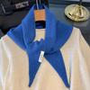 Korean Triangle Scarf Niche 100% Wool Triangular Scarf Women Headscarf Knitted Scarf Multi-functional Warm Knitted Scarf
