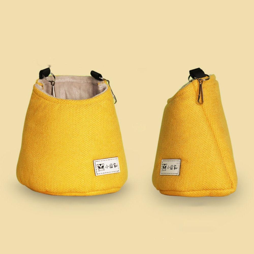 Cloth/Plush Winter Sugar Glider Pouch Opening Squirrel Bed Cage Hamster Hanging Bed  Winter