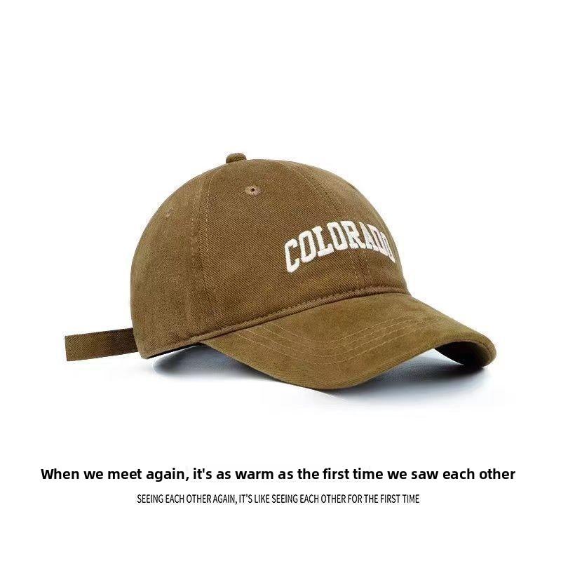 Colorado Letter Embroidered Wide Brim Baseball Hat With Cotton Polyester Blend For Casual Sunshade дубильная кора