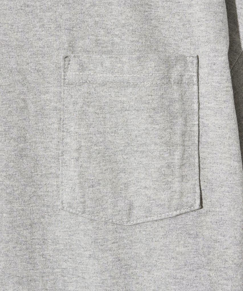 ANNOT Washed Pocket Ringer T-Shirt Melange Grey
