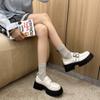 2024 Autumn Shoes for Women Platform Casual Woman Pumps British Style Oxfords Round Toe Female Footwear Preppy New Retro