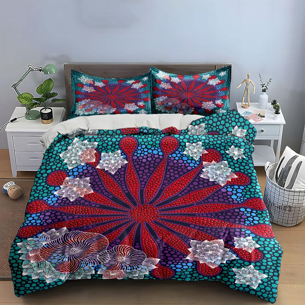 Radiant Bloom Galaxy. Bedding Sets Duvet Covers Pillowcases(1* Duvet Cover 2* Pillowcases Without Duvet Insert)