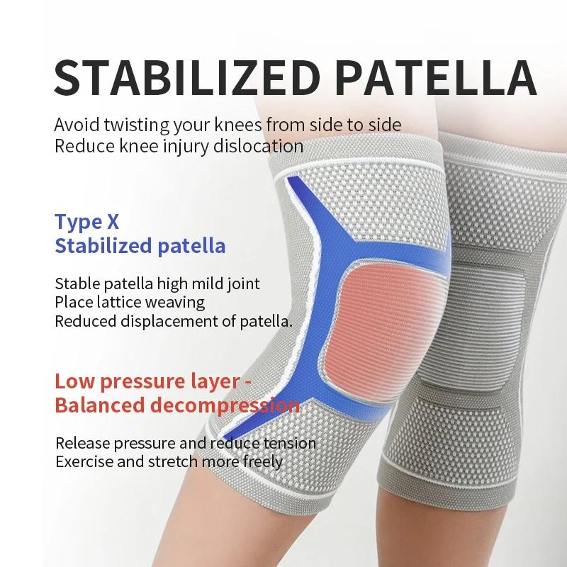 1 pair elastic compression knee pads,warm knee pads,knee joint compression sleeves,for outdoor sports men and women