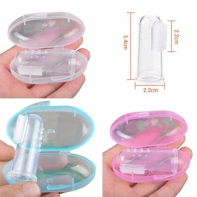 Baby Finger Toothbrush Soft Safe Children Baby Training Teether