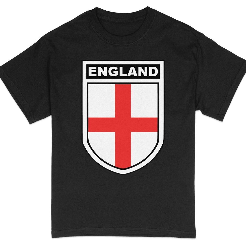 England Crest T-Shirt, Unisex Classic England England Football Logo, Casual #26 Unisex T-Shirt M