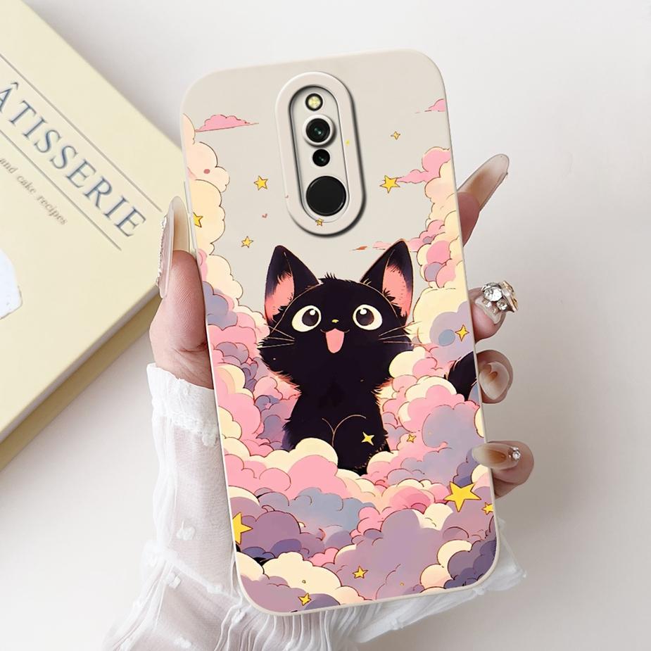 For Xiaomi Redmi 8 Case Redmi8A Cute Happy Cat Cartoon Cover Shockproof Soft TPU Phone Case For Xiaomi Redmi 8A 8 Redmi8 A Shell