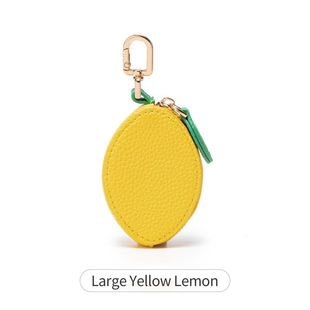 

Portable Cherry Design Coin Purse Charm Fruit Shape Handmade Mini Zipper Pouch PU Leather Change Purse Gift For Girl