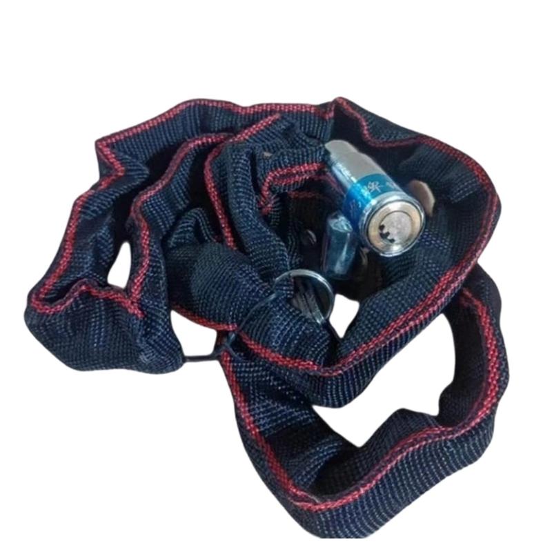 Anti Thefts Cycling Lock Manganese Steel Chain Lock With key Adjustable Chain Security for Outdoor sports