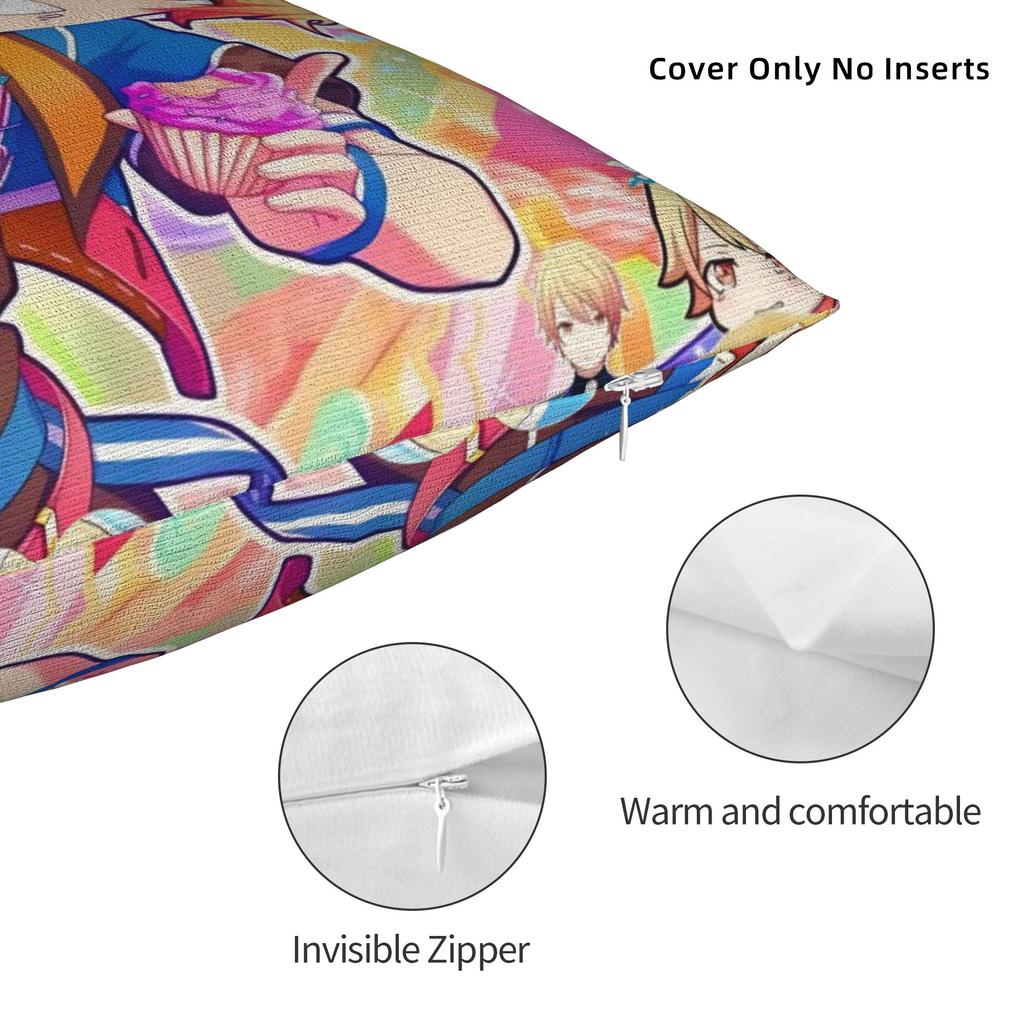 Tsukasa Tenma Pillow Case  Square Pillow Cover For Sofa Bedroom Home Decor Fashion Pillowcases