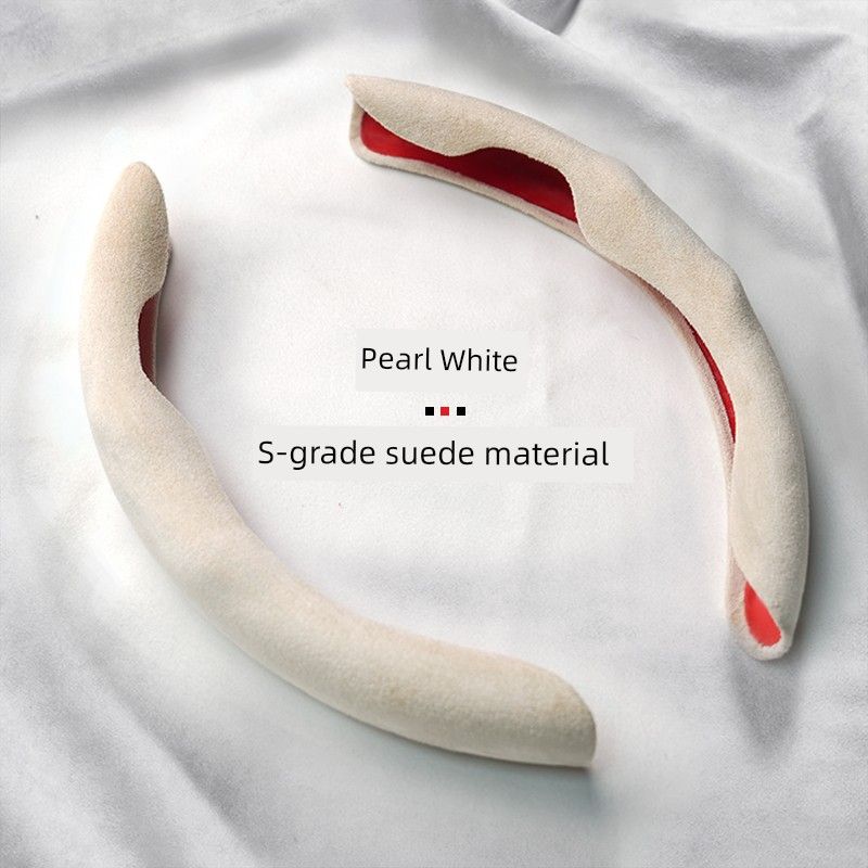 Milotic Car Steering Wheel Cover Summer Suede Ultra-Thin Card-Type Cover Universal Interior Card Cover for Girls
